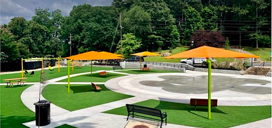 Rare splash pad fed by natural spring debuts in time for summer